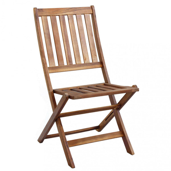 sconto Chaise de jardin Diana 46x57x91 h cm en bois marron