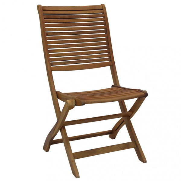 Chaise de jardin Riviera sans accoudoirs 50x64x94 h cm en bois marron sconto