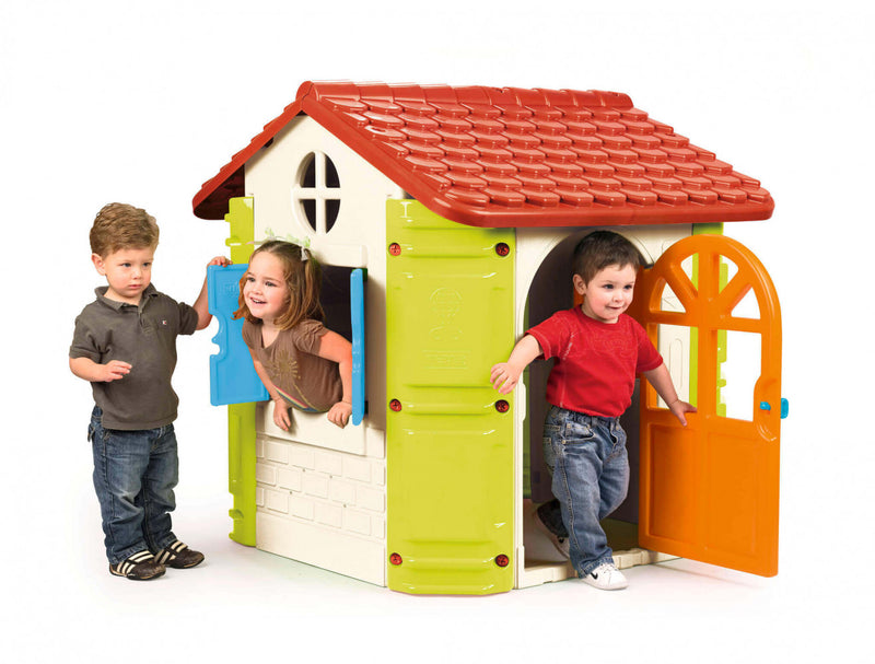 Casetta Gioco per Bambini 131x110x121 h cm in Plastica Multicolor-3