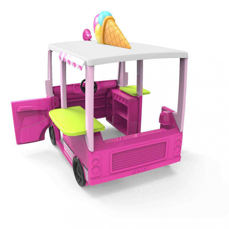 Casetta Gioco per Bambini Food Truck 130x108xh 134,5 h cm in Plastica Multicolor-3