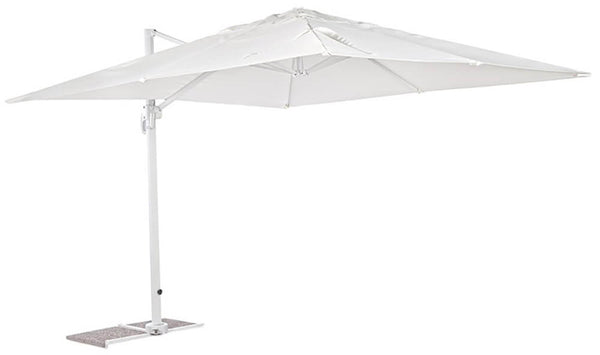 sconto Parasol de jardin aluminium décentralisé 3x3m Alba blanc