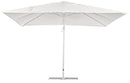 Ombrellone Decentrato da Giardino in Alluminio 3x3m Alba Bianco-2