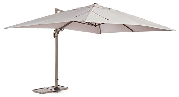 Parasol de jardin en aluminium décentralisé 3x3m Alba Tortora online