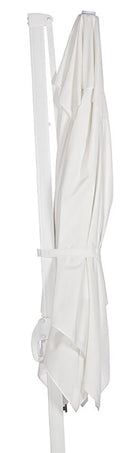 Ombrellone Decentrato da Giardino in Alluminio 3x4m Alba Bianco-6