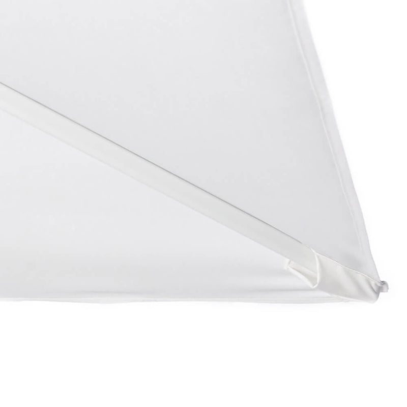 Ombrellone Decentrato da Giardino in Alluminio 3x4m Alba Bianco-7