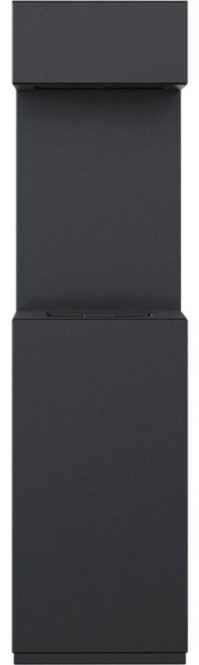 Stufa a Gas da Esterno 45x169,5x45 cm Flig Nashville Nero con Telecomando-2