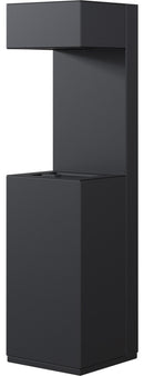 Stufa a Gas da Esterno 45x169,5x45 cm Flig Nashville Nero con Telecomando-3