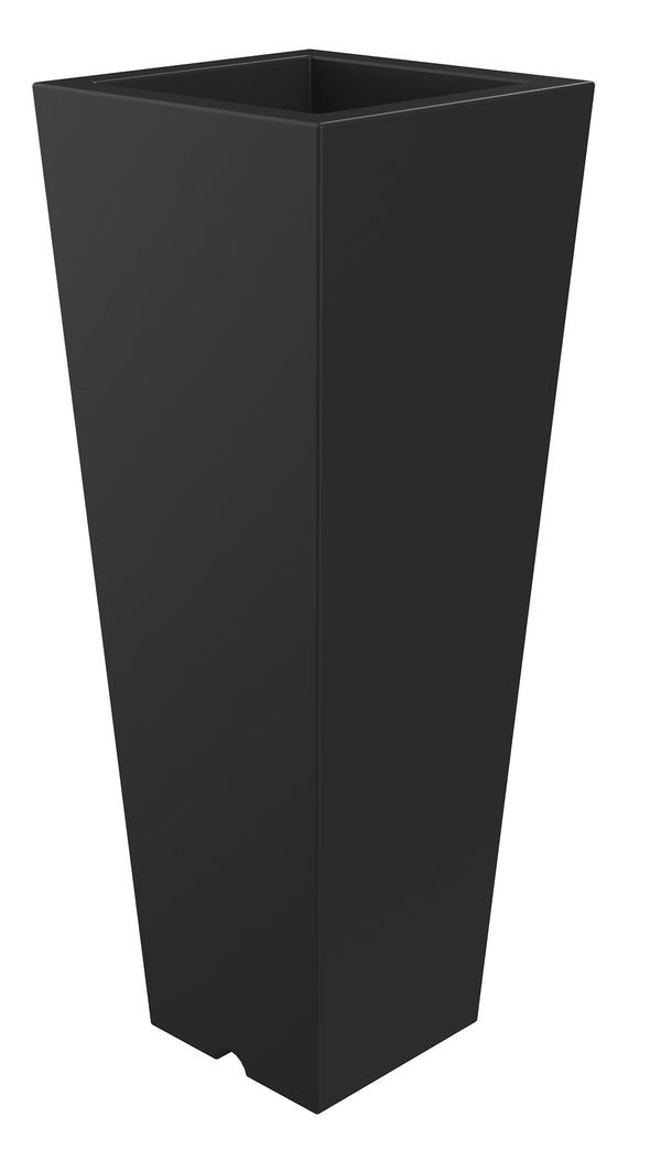 Vase 37,5x102 cm en résine Arkema Quadro 102 Anthracite acquista
