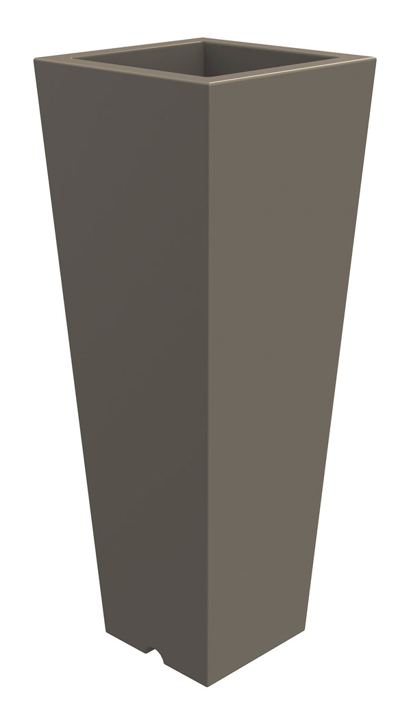 online Vase 37,5x102 cm en résine Arkema Quadro 102 Tourterelle Gris