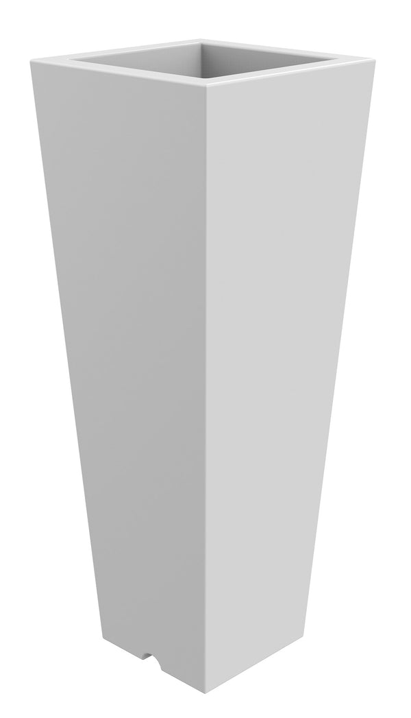 Vase 37,5x102 cm en résine Arkema Quadro 102 Blanche online