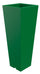 Vase 34x86 cm en Résine Arkema Quadro 86 Vert Foncé