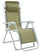 Chaise longue pliante inclinable Zero Gravity en acier et textilène Ariel blanc et taupe