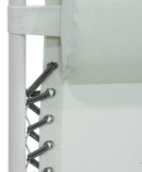 Sedia Sdraio Zero Gravity Reclinabile Pieghevole in Acciaio e Textilene Ariel Bianca-8