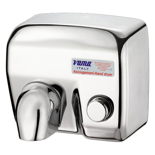 acquista Sèche-mains électrique anti-vandalisme avec bouton 2400W Vama Ariel LP Inox poli
