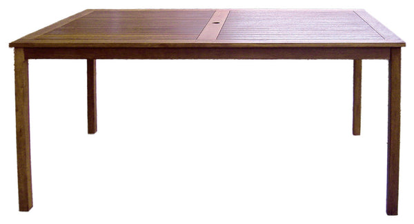 Table de jardin rectangulaire 150x90 cm en bois d'acacia Morel sconto