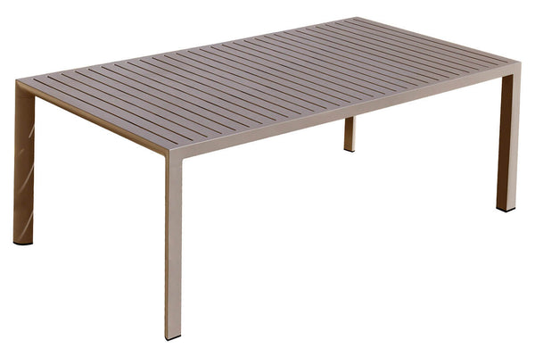 online Table de jardin 100x200x75 cm en aluminium gris tourterelle