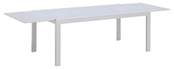 Table de jardin extensible 100x180/240x75 cm en aluminium blanc online