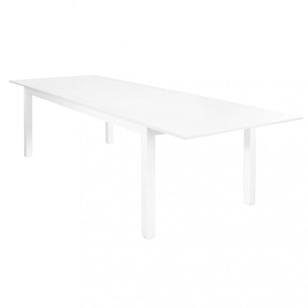 prezzo Table Extensible Cuba 220/280x100x75 h cm en Aluminium Blanc