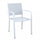 Chaise de jardin empilable Zante 56x60x84 h cm en textilène blanc