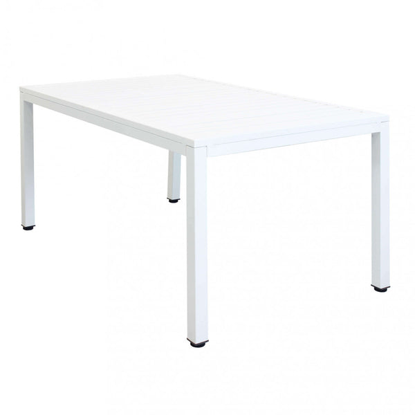 Table Milo 150x90x74 h cm en Aluminium Blanc online