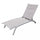 Chaise longue de jardin empilable Itaca 194x71x83 h cm en textilène Tortora