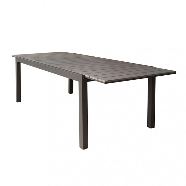 Table extensible Pental 180/240x100x73 h cm en aluminium taupe sconto