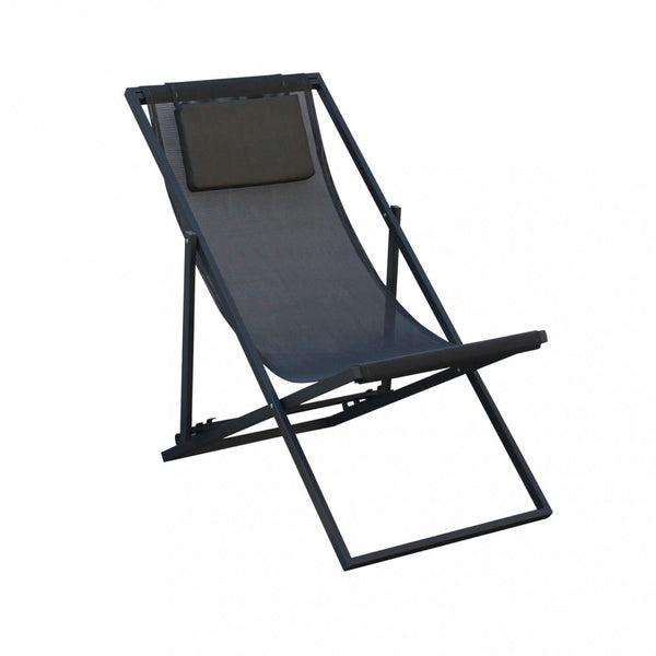 Chaise longue Avana 97x52x76 h cm en Textilène Anthracite prezzo
