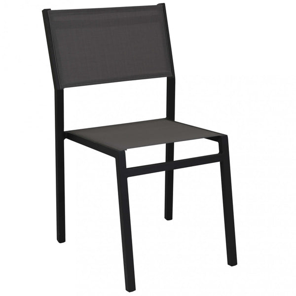 Chaise de jardin Avana 46x57x85 h cm en textilène anthracite prezzo