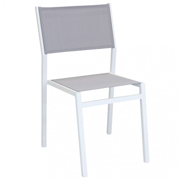 Chaise de jardin Avana 46x57x85 h cm en textilène blanc acquista