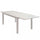 Table Formentera 160/240x90x75 h cm en aluminium gris tourterelle