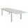 Table Formentera 200/300x100x74 h cm en Aluminium Gris Tourterelle