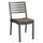 Chaise de jardin Formentera avec coussin 46x62x84 h cm en aluminium taupe