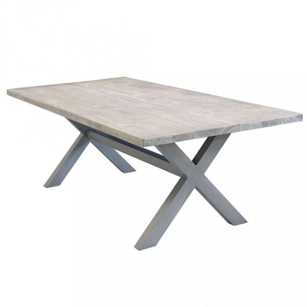 Table Malesia 200x100x74 h cm en Aluminium Gris online