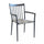 Chaise empilable Martinica 55x57x86 h cm en aluminium anthracite