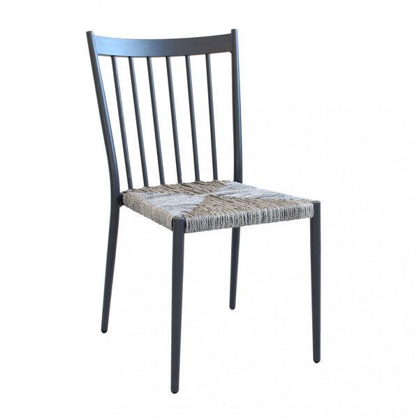 Chaise empilable Martinica 46x57x86 h cm en aluminium anthracite online
