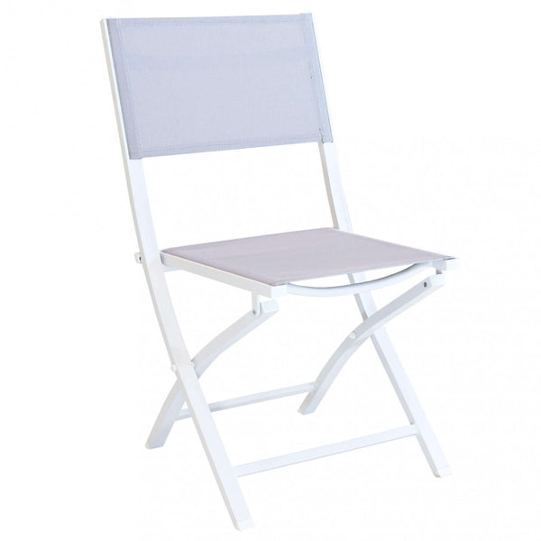 acquista Chaise de jardin pliante Georgia 58x46x85 h cm en textilène blanc