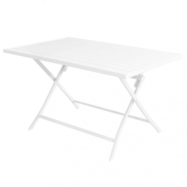 Table Alabama 130x77x73 h cm en Aluminium Blanc online