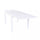 Table Extensible Hawaii 135/270x90x75 h cm en Aluminium Blanc
