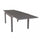 Table extensible Hawaii 135/270x90x75 h cm en aluminium taupe