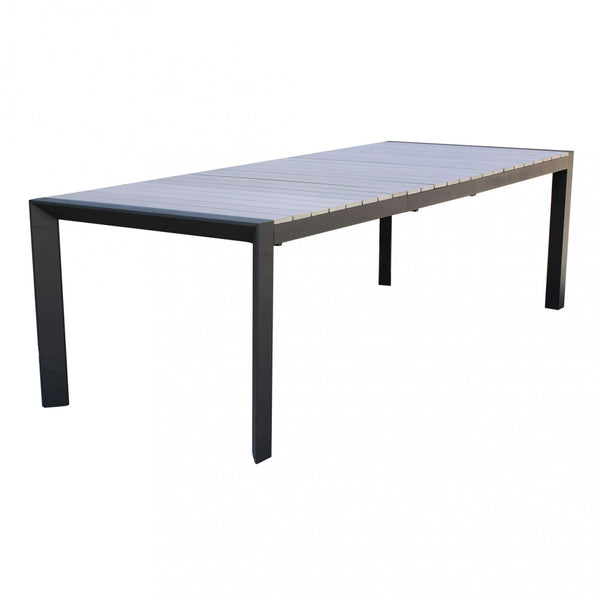sconto Table Extensible Waikiki 162/242x100x74 h cm en Aluminium Anthracite