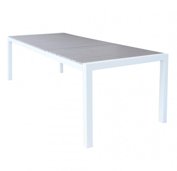 online Table Extensible Waikiki 162/242x100x74 h cm en Aluminium Blanc