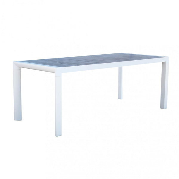 acquista Table Carson 195x90x74 h cm en Aluminium Blanc