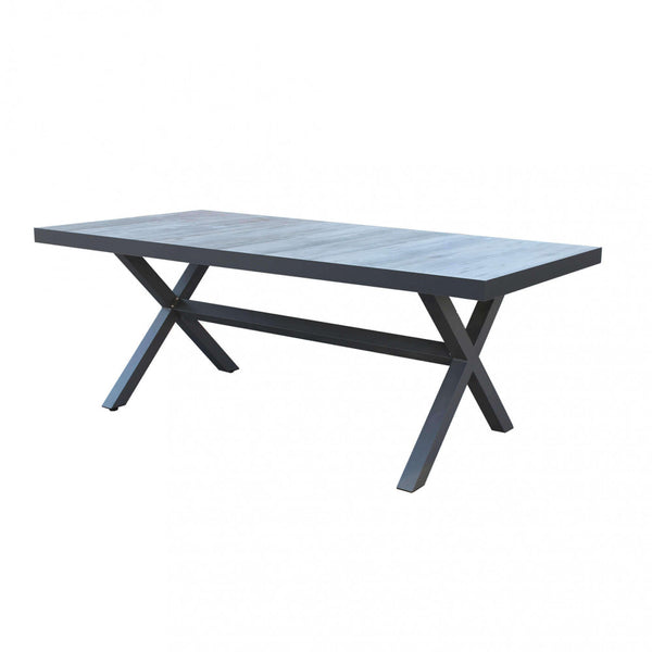 Table Mackay 200x100x75 h cm en Aluminium Anthracite sconto