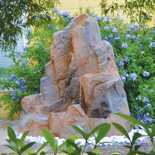 Cascade de Roche Artificielle pour Jardin 142x68x83 cm en Fibre de Verre avec Pompe online
