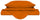 Housse de couette double avec sac et taies d'oreiller Uni Orange