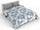 Couette 100gr avec Pommes de Douche Bleues en Microfibre Imprimées Différentes Tailles