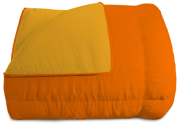 online Couette Hiver Doubleface 300gr Orange/Jaune