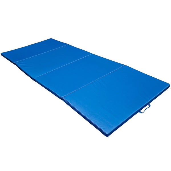 Tapis de fitness et de yoga bleu pliable 305x122x5 cm online