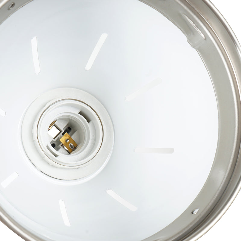 Lampada Moderna di Design a Sospensione 3 Luci in Metallo Bianco Ø13x16x55 cm -7