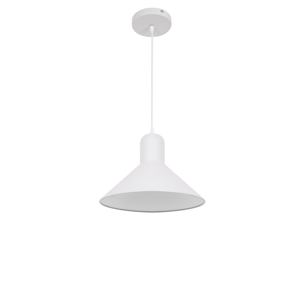 prezzo Lampe à Suspension Design Corps en Métal Blanc Ø34,5x28 cm